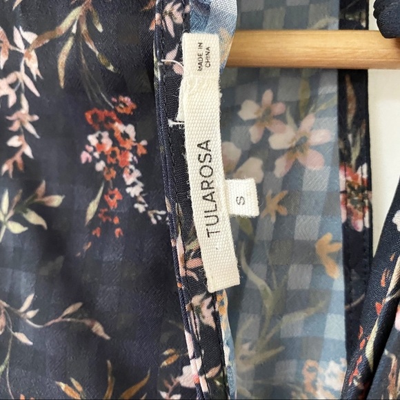 Tularosa Eli Floral Keyhole Long Sleeve Blouse S - Picture 4 of 5
